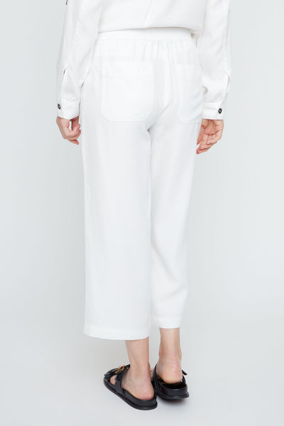 Wide Leg Crop Pant Creme by Renuar