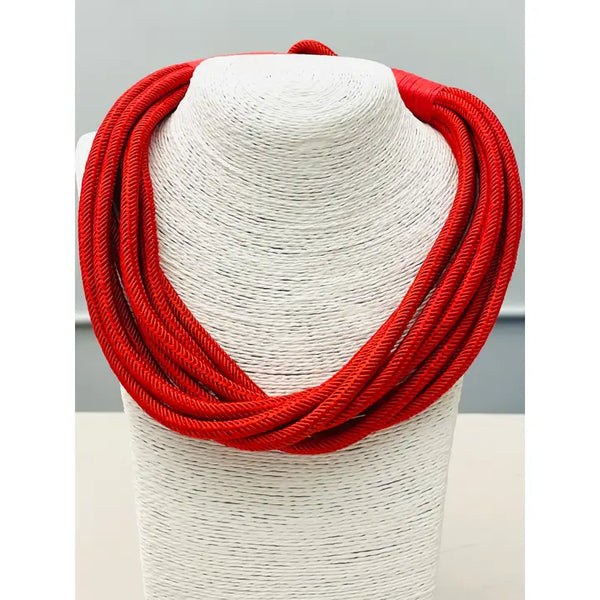 Slub 8 Strand Necklace by Two Forty Two South