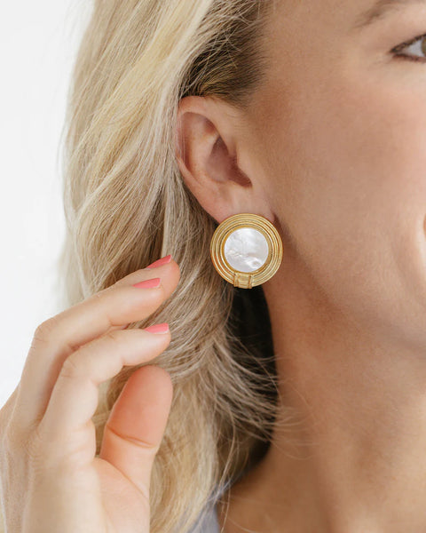 Roma Pearl Studs by Susan Shaw