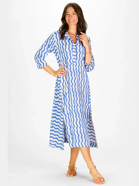 Rowan Tunic Dress Chevron Waves by Duffield Lane