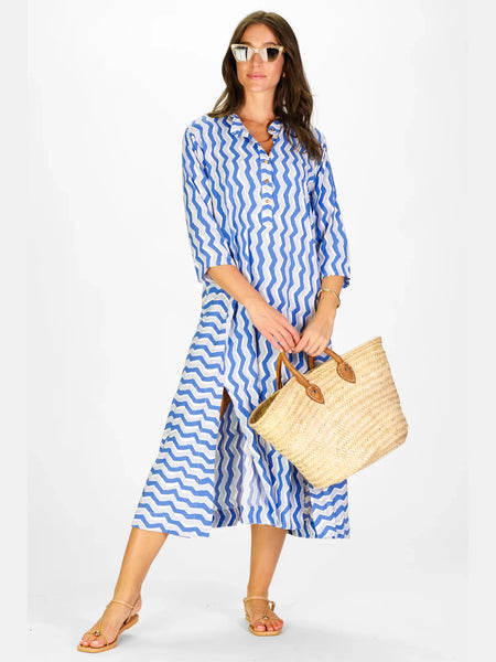 Rowan Tunic Dress Chevron Waves by Duffield Lane