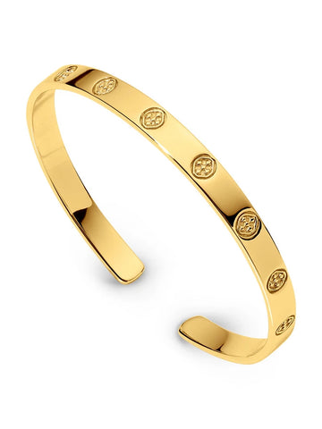 Shield Embossed Bangle Bracelet by Gracewear