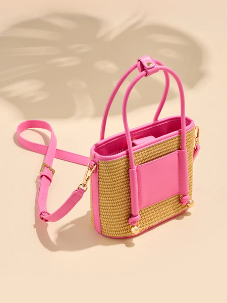 Salerno Mini Tote Pink by Shiraleah