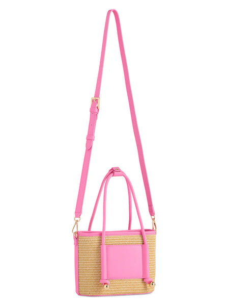 Salerno Mini Tote Pink by Shiraleah