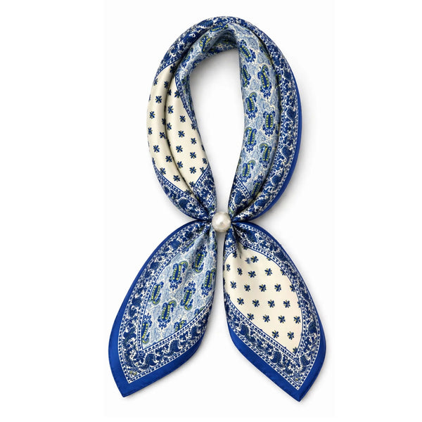 Magnetic Pearl Scarf Necklace by Coastal Couture