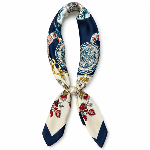 Magnetic Pearl Scarf Necklace by Coastal Couture