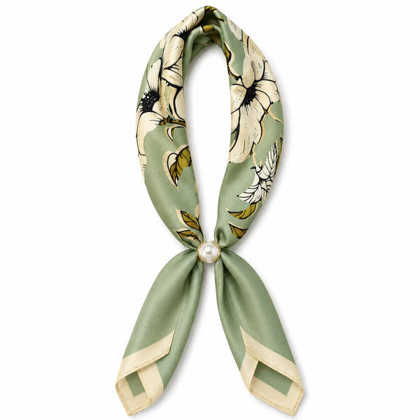 Magnetic Pearl Scarf Necklace by Coastal Couture