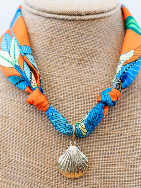 Malibu Scarf Necklace by Nora James