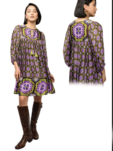 Medallion Border Dress by Ivy Jane