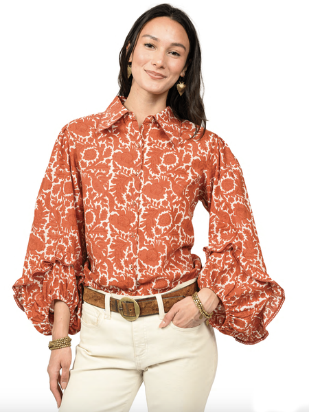 Rusty Vines Top by Ivy Jane