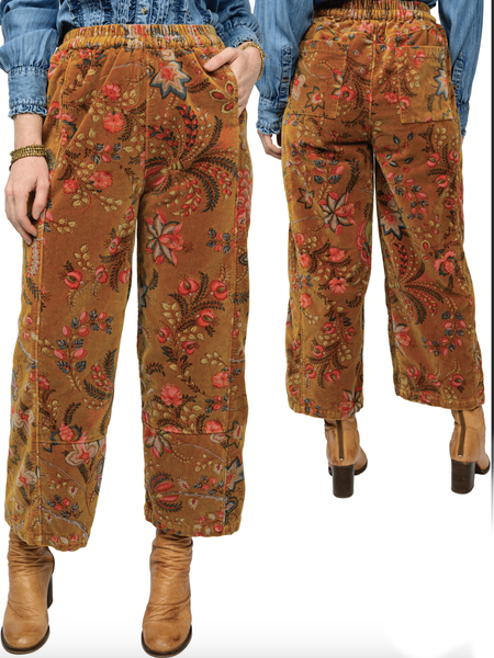 Pull On Barrel Pants Gold by Ivy Jane