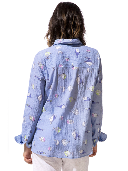 Tropical Fish Pool Party Blouse by Escape