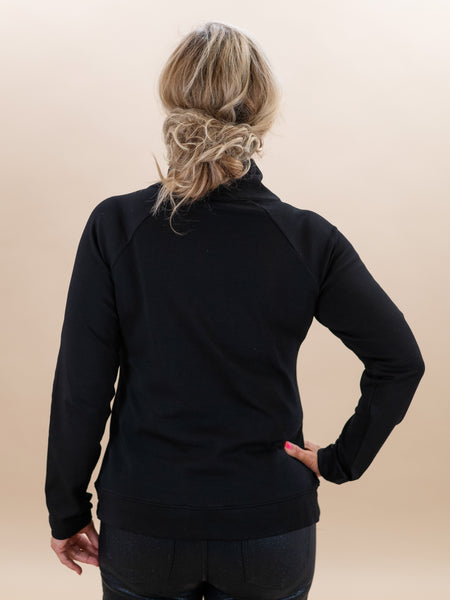 Bowen Sweatshirt Black by Duffield Lane