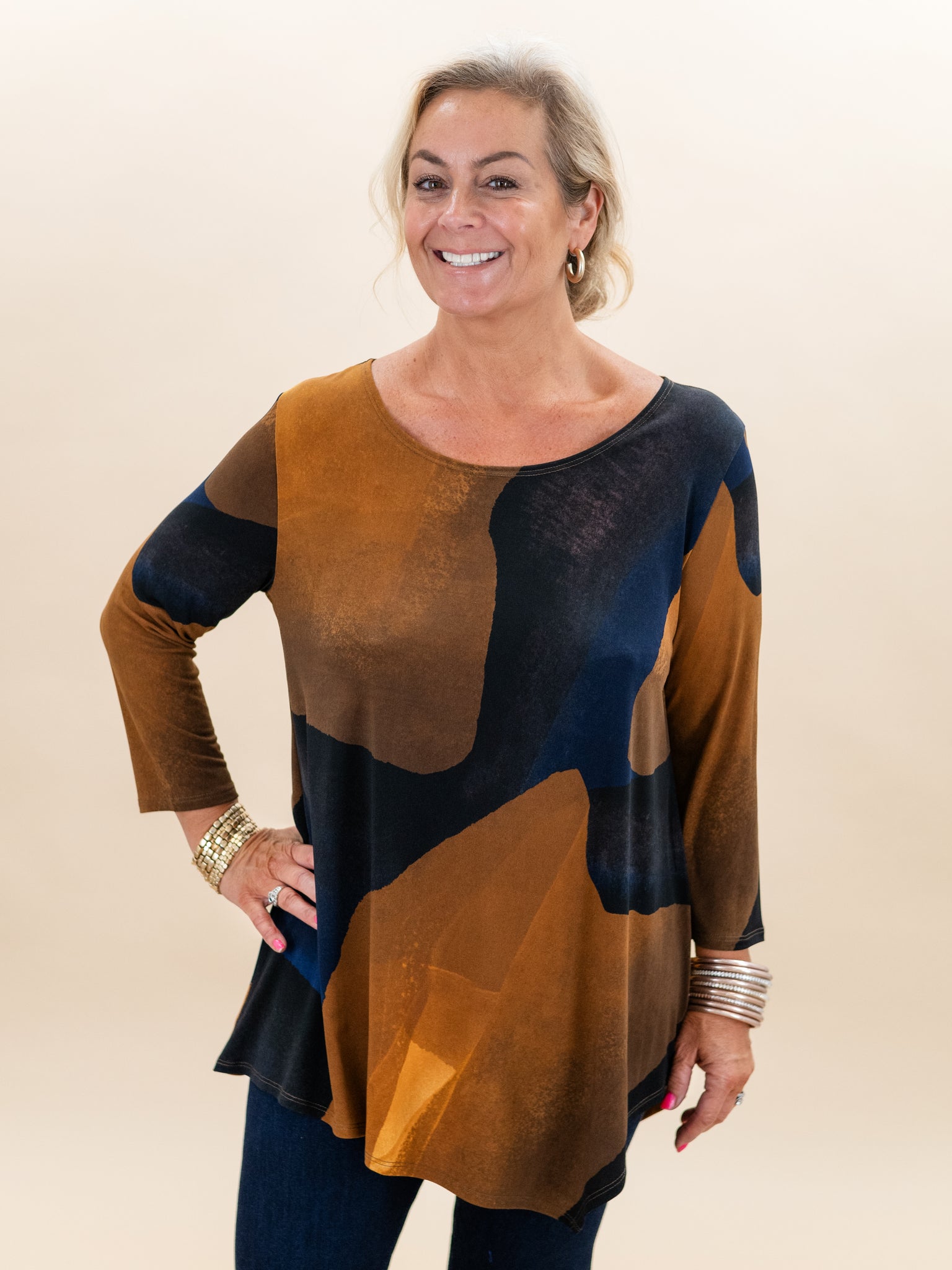 Kerchief Angle Hem Tunic by Clara Sun Woo