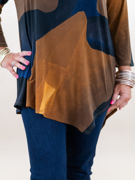 Kerchief Angle Hem Tunic by Clara Sun Woo