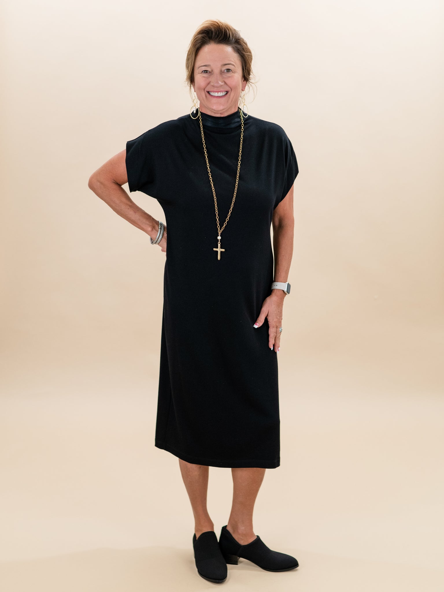High Neck Midi Dress by Clara Sun Woo