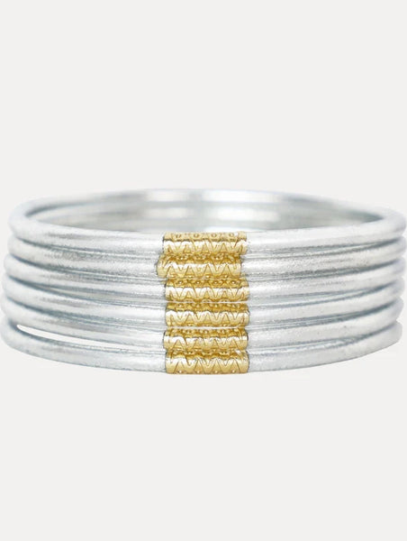 Lumine All Weather Bangles Silver by Budhagirl