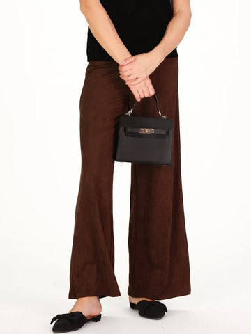 Suede Sasha Pant Chicory by Duffield Lane