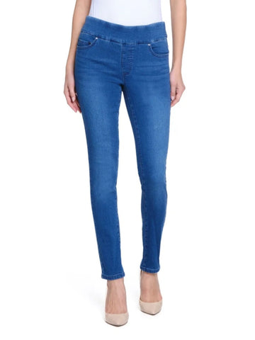 Premium Denim Skinny Jean Med Indigo by Tru Luxe