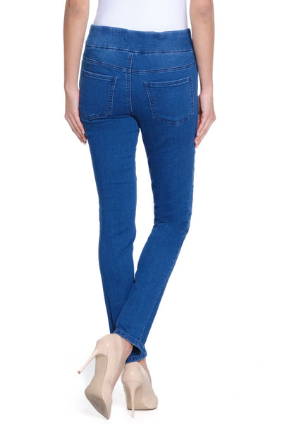 Premium Denim Skinny Jean Med Indigo by Tru Luxe