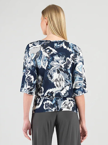 Signature Side Tie Top Moonit Floral by Clara Sun Woo