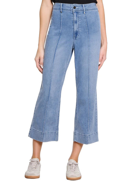 Front Crease Stitch Crop Wide Leg Lean by Tru Luxe