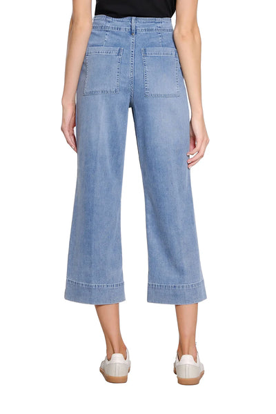 Front Crease Stitch Crop Wide Leg Lean by Tru Luxe
