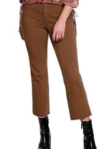 Kick Crop Jeans Moss Green by Tru Luxe