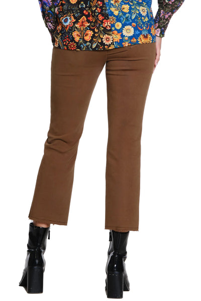 Kick Crop Jeans Moss Green by Tru Luxe
