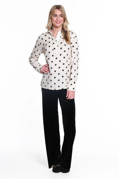 Allover Stitched Popover Polka Dots by Tru Luxe