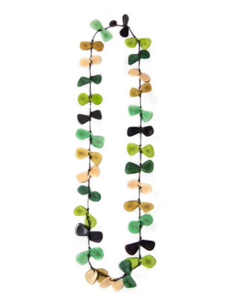 Tagua Slice Necklace Multi