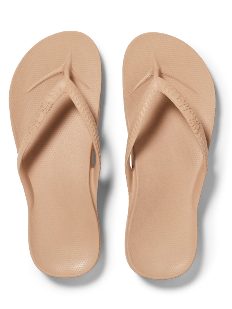 Arch Support Flip Flop Tan by Archies