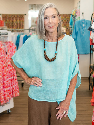 Venice Linen Gauze Top by West Indies Wear