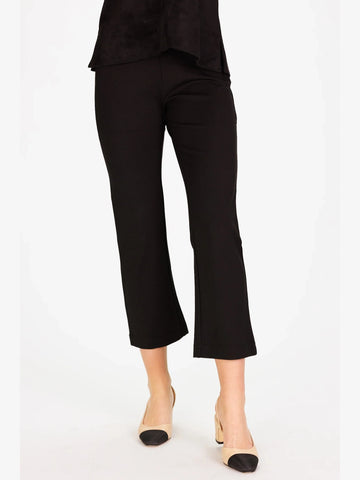 Traveling Pant Black Stretch Ponte by Duffield Lane