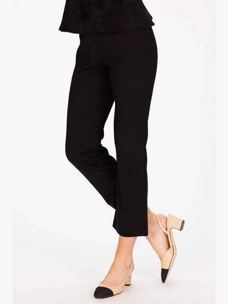 Traveling Pant Black Stretch Ponte by Duffield Lane