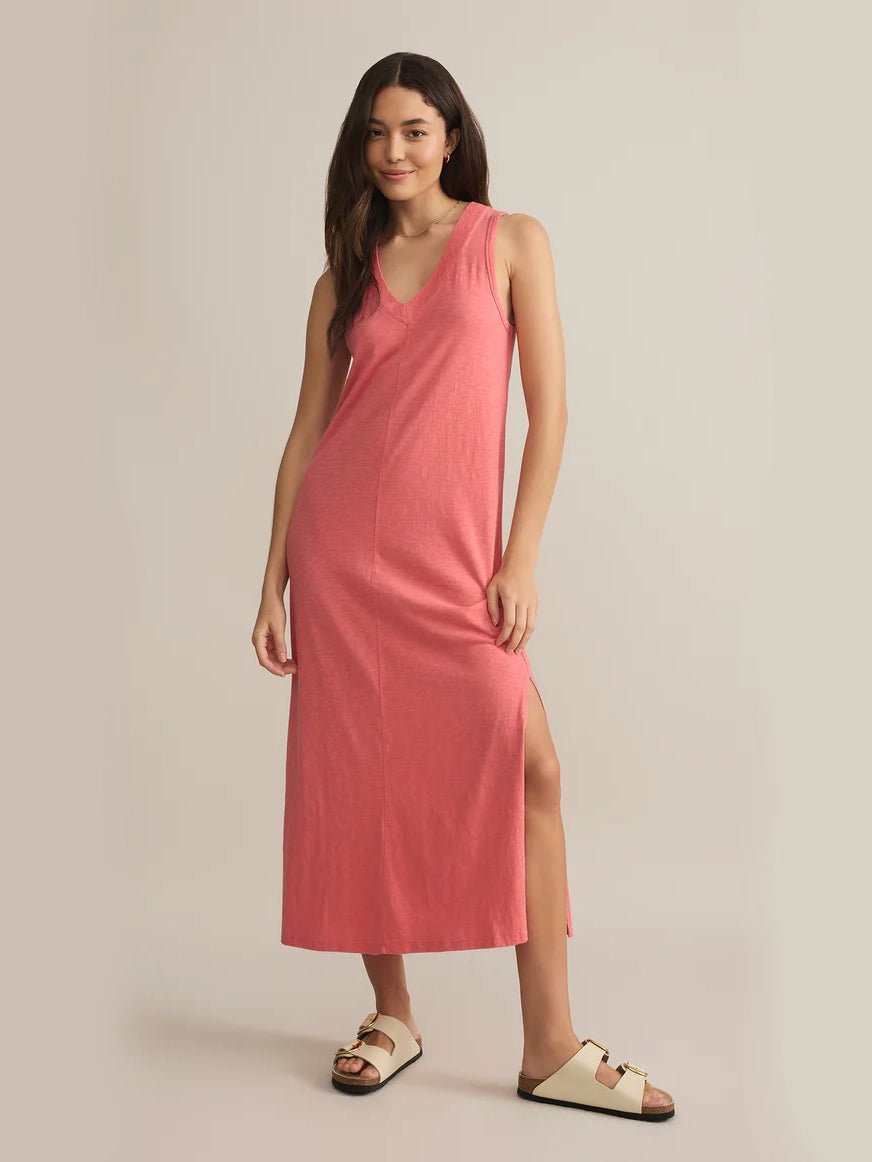 white christmas dresses Palisades Dress Sunset Pink by Z Supply – Tassels