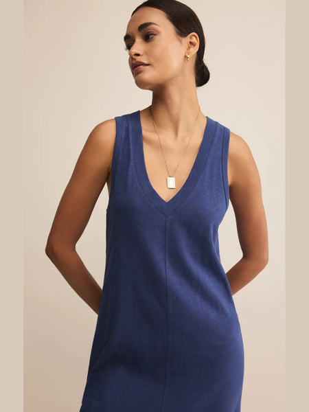 Palisades Midi Dress Yacht Blue by Z Supply