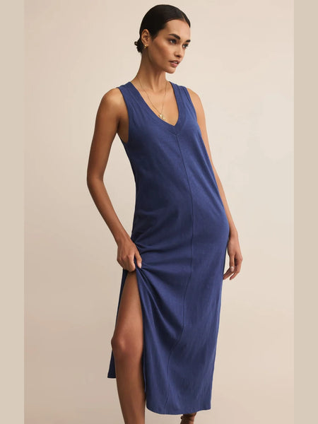 Palisades Midi Dress Yacht Blue by Z Supply