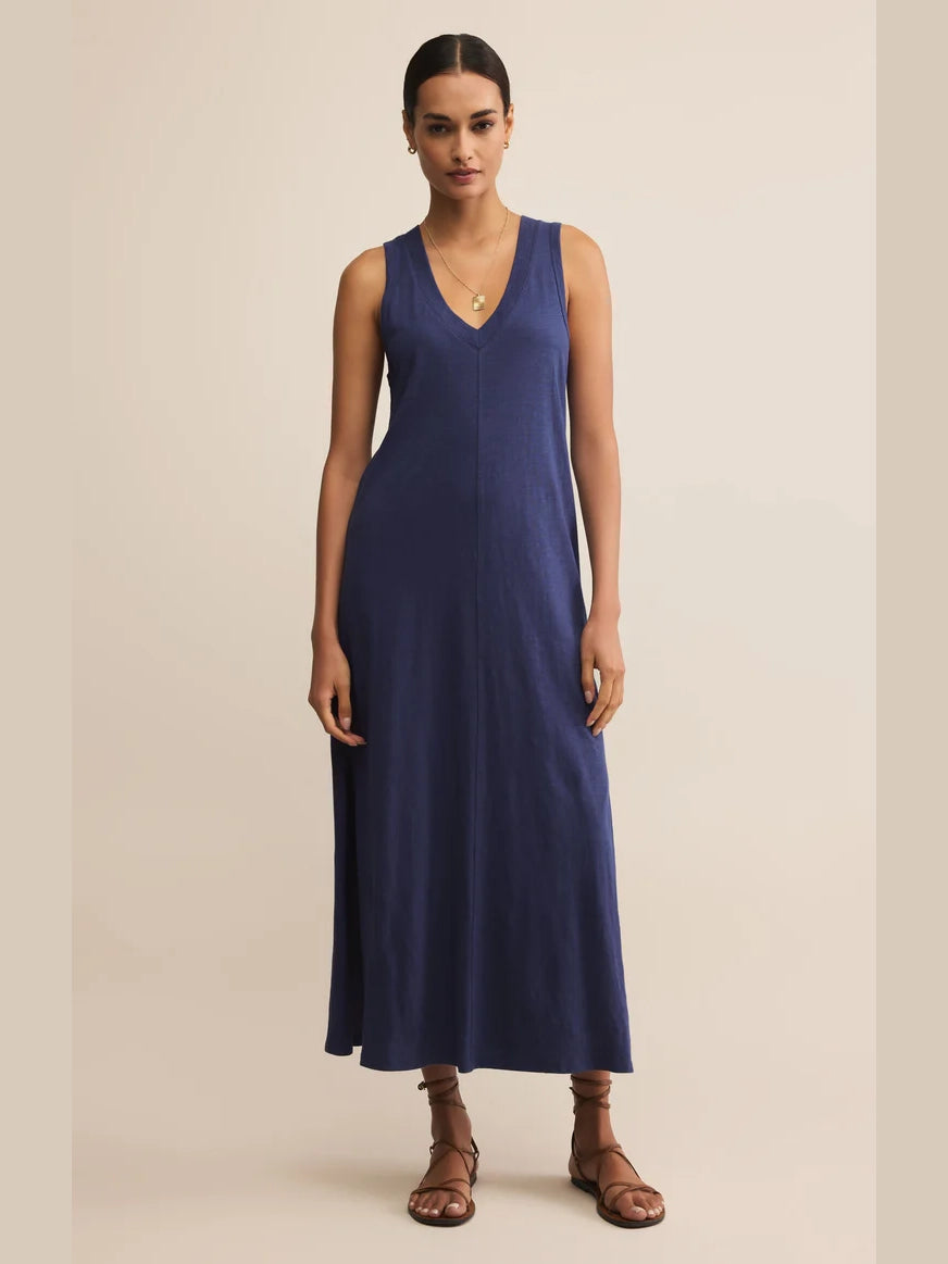 Palisades Midi Dress Yacht Blue by Z Supply
