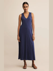 Palisades Midi Dress Yacht Blue by Z Supply