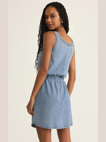 Keegan Mini Dress Med Indigo by Z Supply