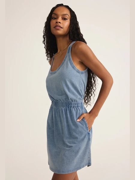 Keegan Mini Dress Med Indigo by Z Supply