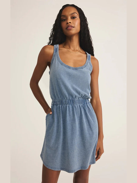 Keegan Mini Dress Med Indigo by Z Supply