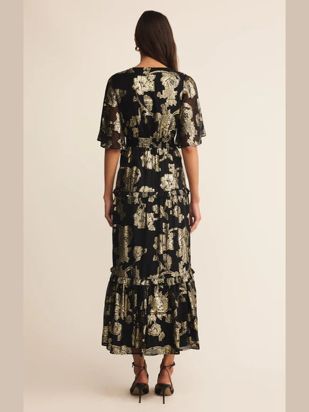 Kiera Jacquard Maxi Dress Black by Z Supply