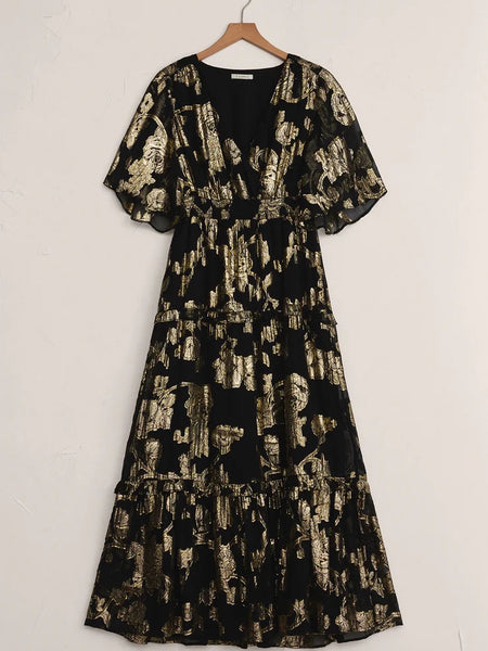 Kiera Jacquard Maxi Dress Black by Z Supply