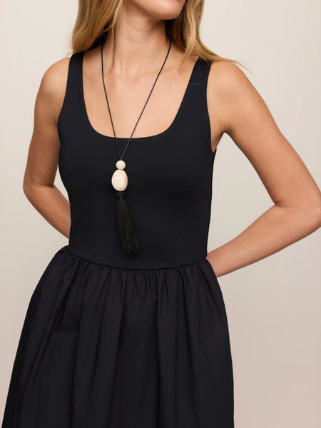 Johanna Sleeveless Midi Dress Black by Z Supply