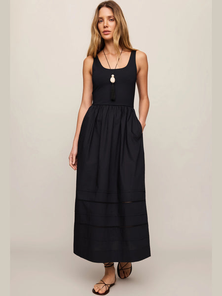 Johanna Sleeveless Midi Dress Black by Z Supply