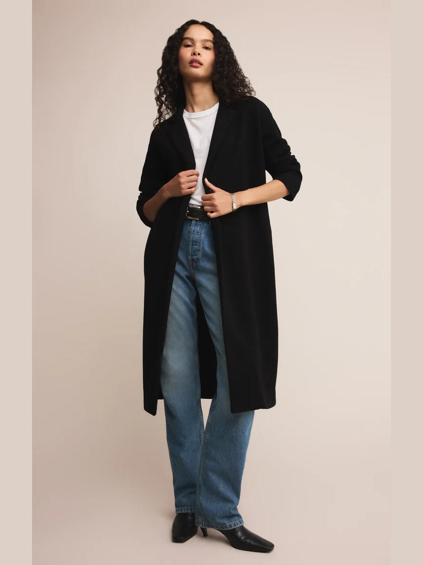 Mason Knit Coat Black by Z Supply