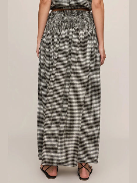 Brooke Gingham Skirt Black by Z Supply