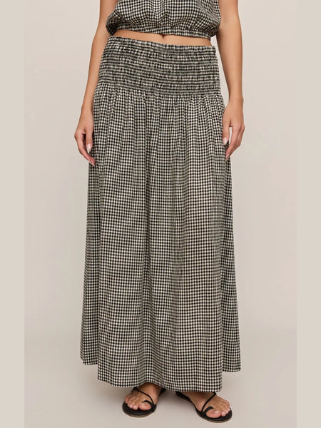 Brooke Gingham Skirt Black by Z Supply
